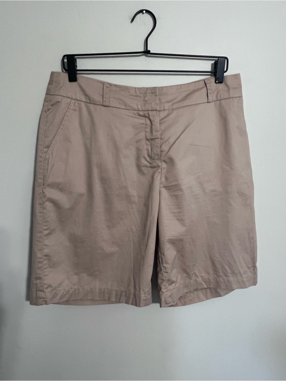 Garnet Hill Khaki Cotton Shorts size 10